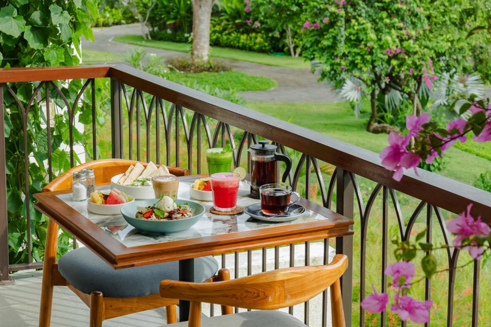 Breakfast on the balcony